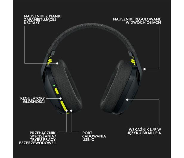 LOGITECH G435 Black - 680422 - zdjęcie 13